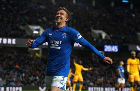 Ridvan Yilmaz Celebrating at Ibrox