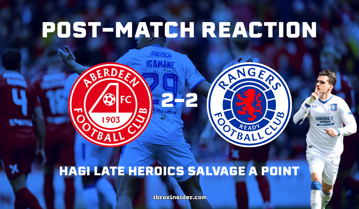Hagi’s Late Heroics Salvage a Point on a Chaotic Night at Pittodrie