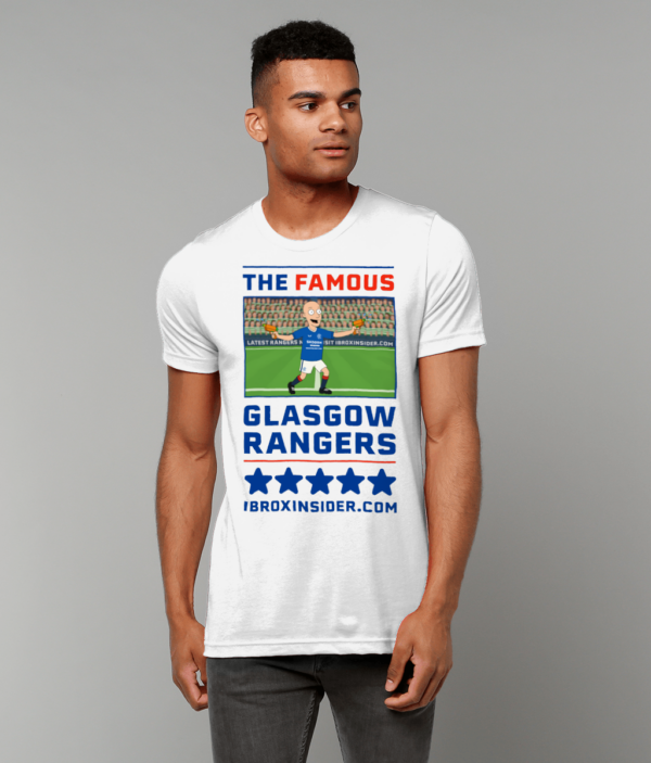 The Famous Glasgow Rangers - Little Skoosh Unisex Crew Neck T-Shirt - Image 4