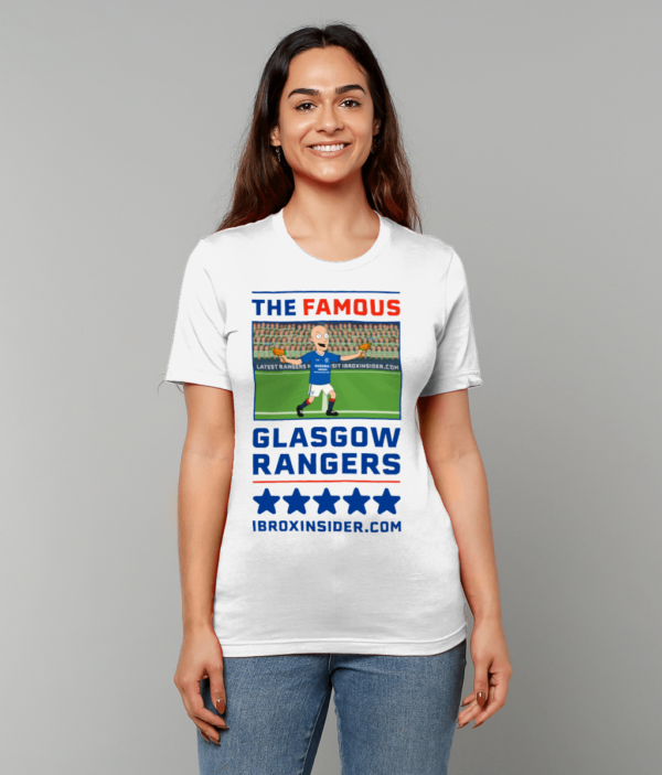 The Famous Glasgow Rangers - Little Skoosh Unisex Crew Neck T-Shirt - Image 3