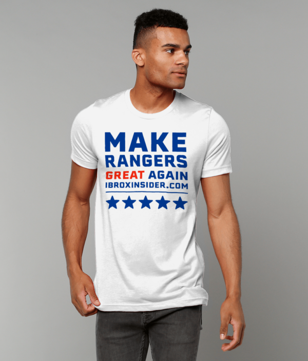 Make Rangers Great Again White Unisex Crew Neck T-Shirt - Image 4