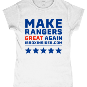 Make Rangers Great Again White Ladies Fit T-Shirt