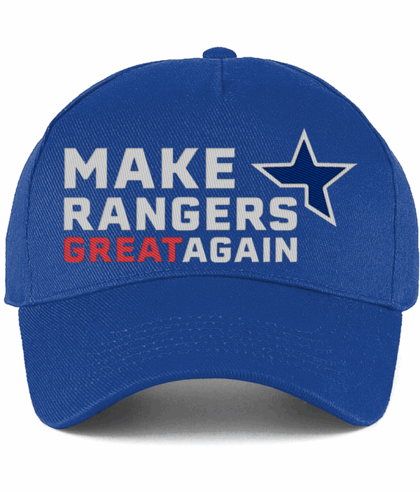 Make Rangers Great Again Blue Five Panel Baseball Cap