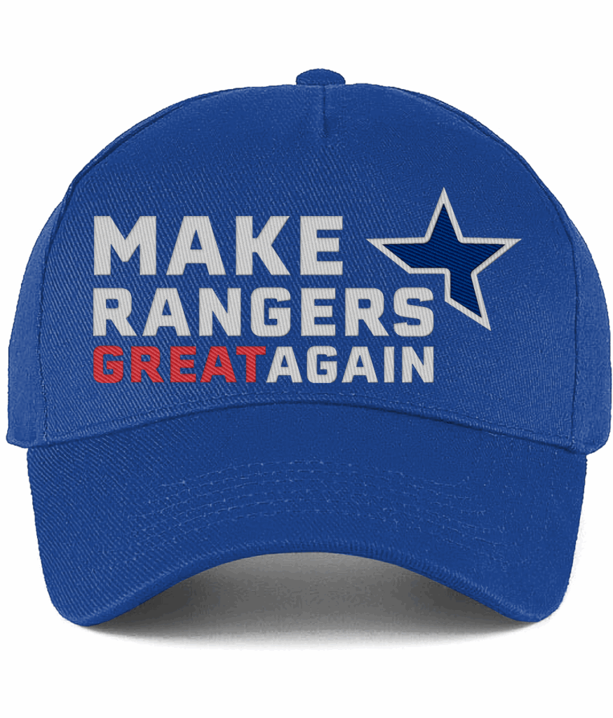Make Rangers Great Again Blue Five Panel Baseball Cap